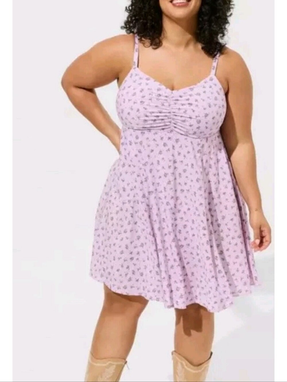 Torrid Mini Challis Skater Dress